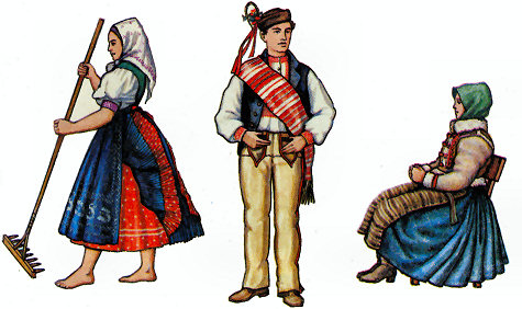 Традиционная одежда словаков. Traditional slovak clothing.