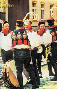 Словацкие музыканты. Slovak folk musicians.